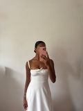 Odélia Corset Midi Dress White