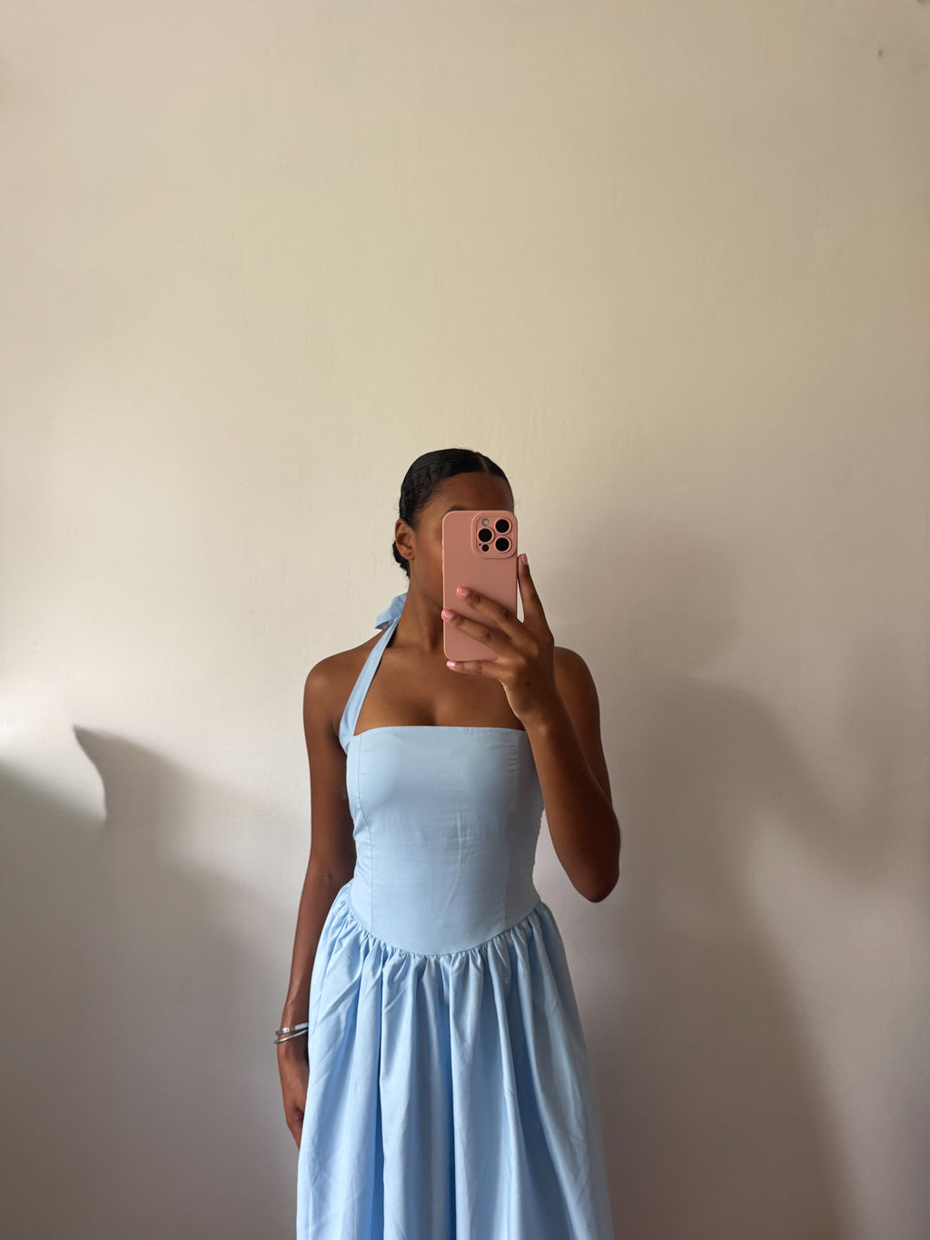 Serelle Corset Maxi Dress Blue